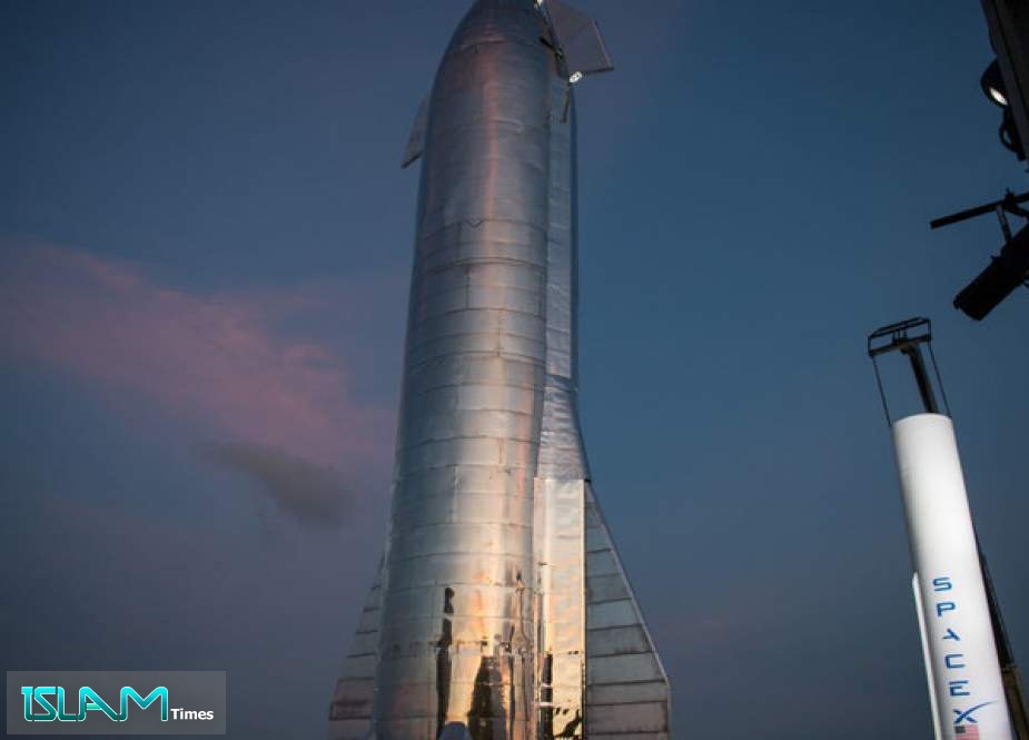 A SpaceX Starship prototype in Boca Chica, Texas, September 28, 2019.