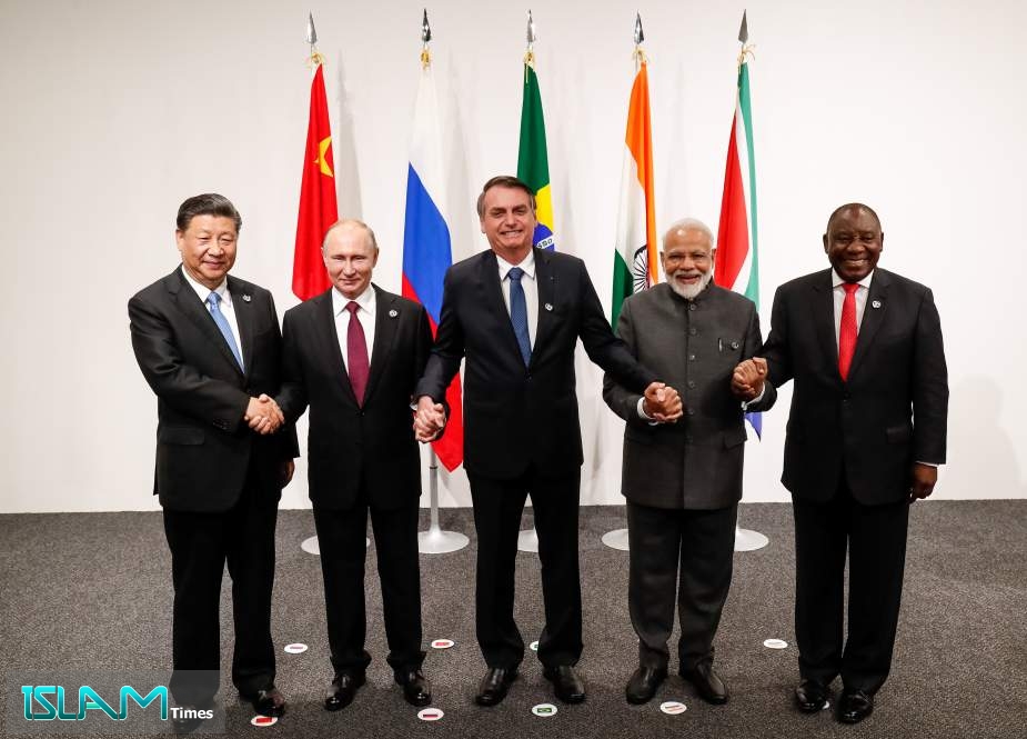 The current set of BRICS leaders, from left to right: Xi Jinping, Vladimir Putin, Jair Bolsonaro, Narendra Modi and Cyril Ramaphosa