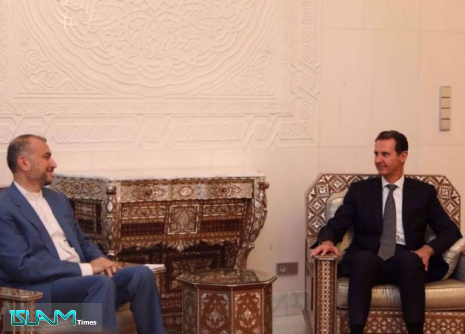 Iranian FM Meets Syrian President Bashar al-Assad in Damascus