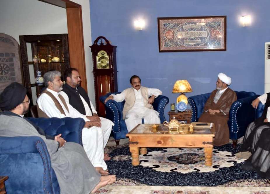 وفاقی وزیر داخلہ رانا ثناء اللہ کی اسلامی تحریک کے رہنماوں سے ملاقات