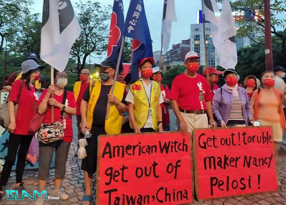 Taiwanese Protest Pelosi’s Visit: ’Get Out Trouble Maker!’
