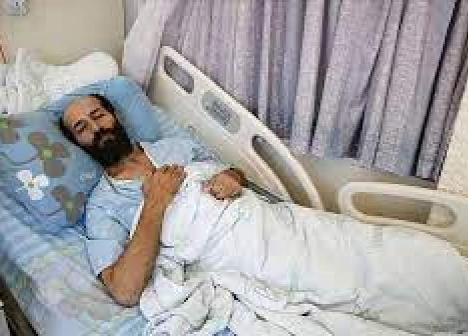 Maher al-Akhras, salah satu tahanan di penjara Israel yang melakukan mogok makan selama 103 hari.(Anadolu)