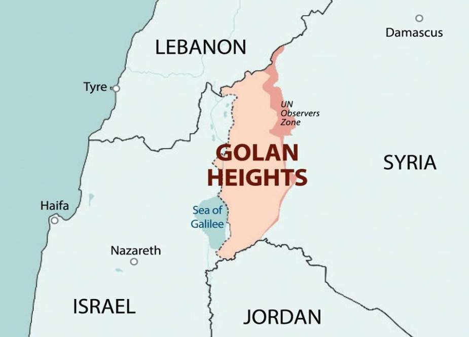 گولان ہائٹس پر نئے محاذ کی ممکنہ تشکیل سے اسرائیل پریشان