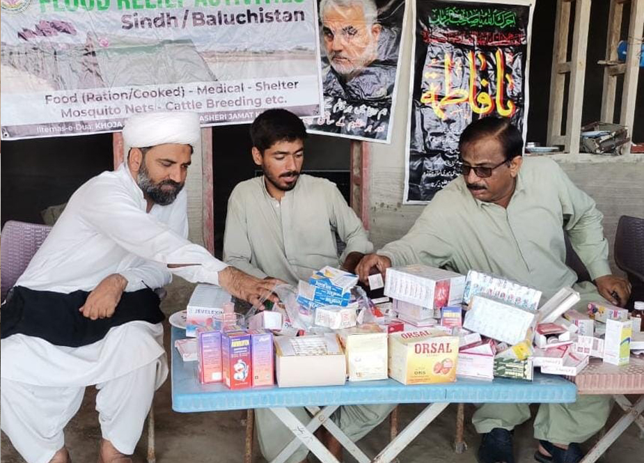 جیکب آباد میں سیلاب متاثرین کیلئے فری میڈیکل کیمپ کا انعقاد