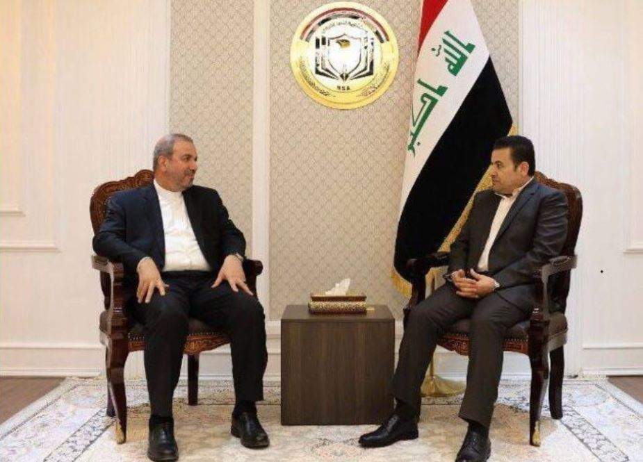 ایرانی سفیر کی عراق کی قومی سلامتی کے مشیر سے ملاقات