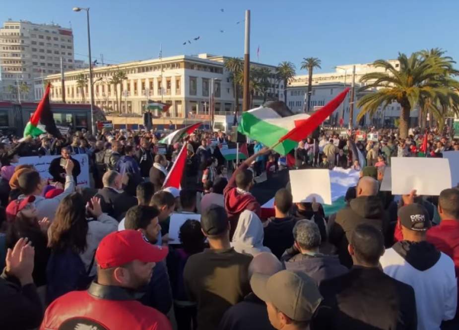 Protes Anti-Israel Diadakan di Seluruh Maroko Menentang Normalisasi dengan Rezim Tel Aviv