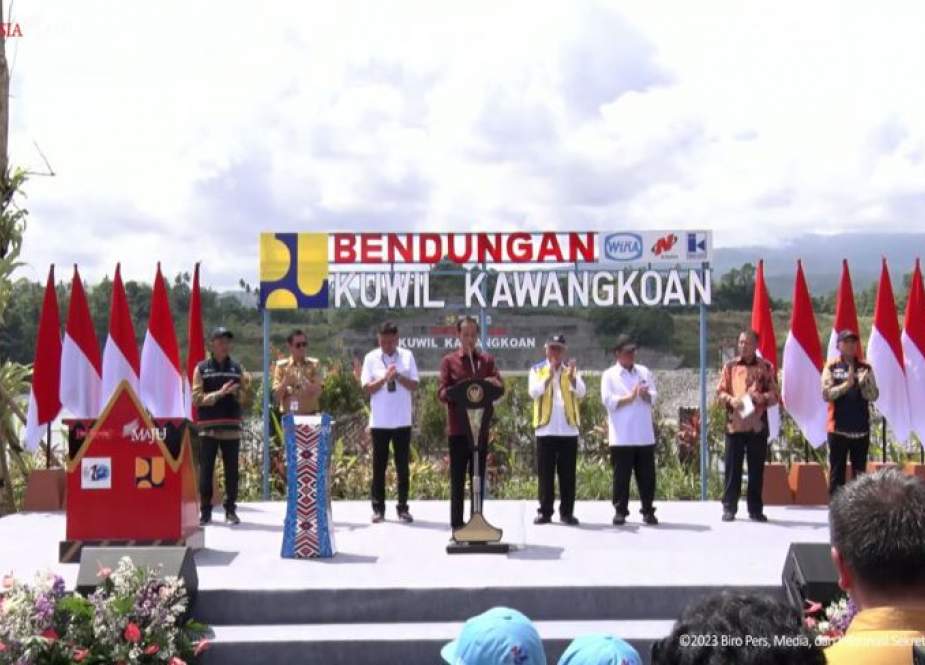 Presiden Jokowi Resmikan Bendungan di Minahasa Utara