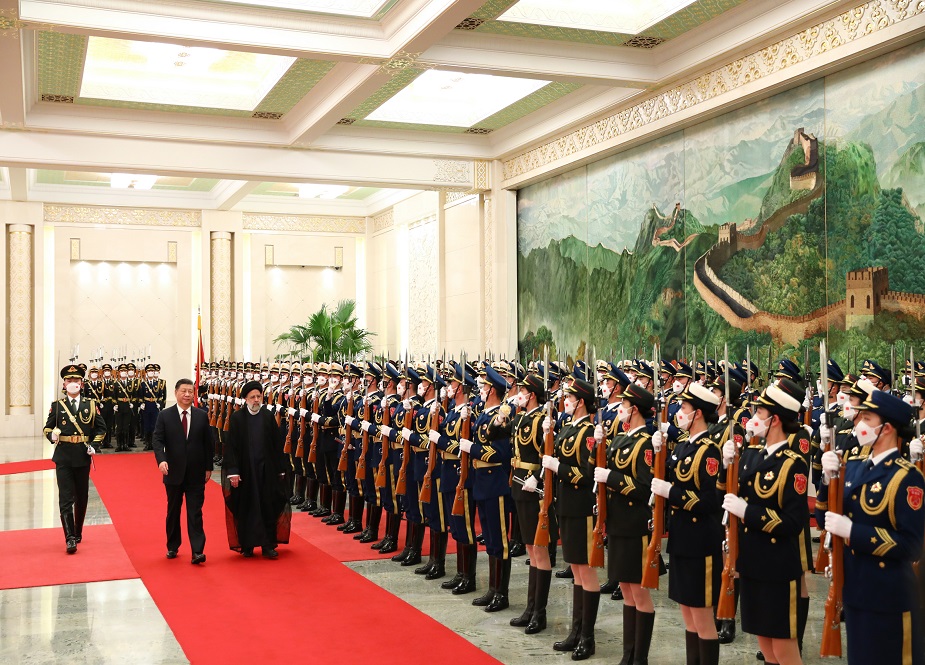 ایرانی صدر سید ابراہیم رئیسی کے چین میں استقبال کی تصاویر