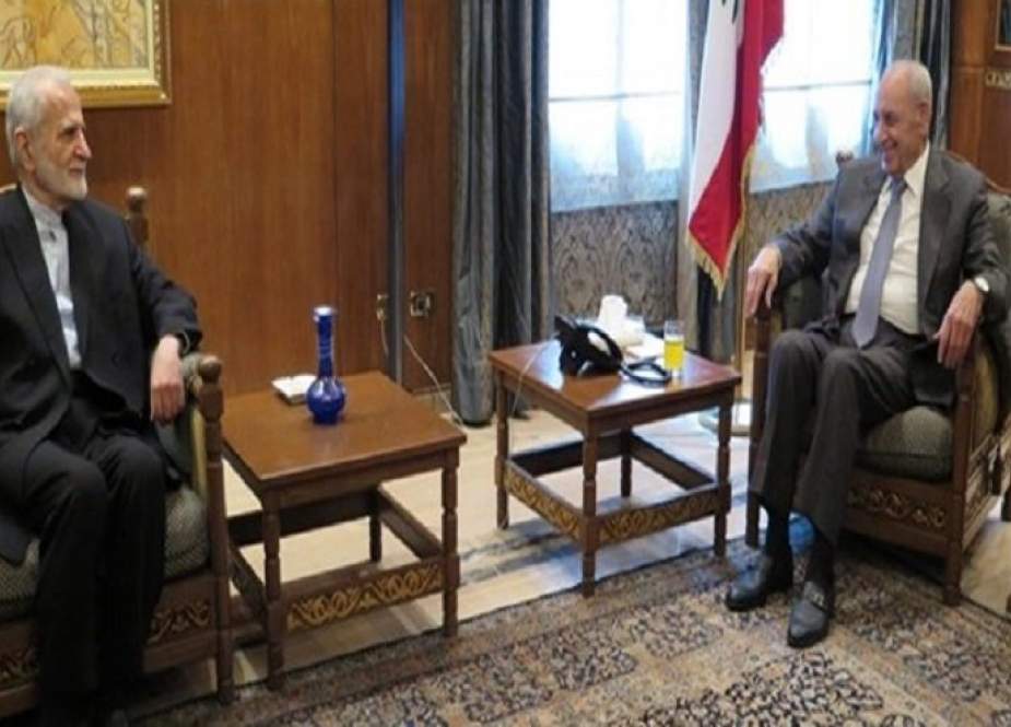 خرازي يلتقي برئيس مجلس النواب و وزير الخارجية اللبناني