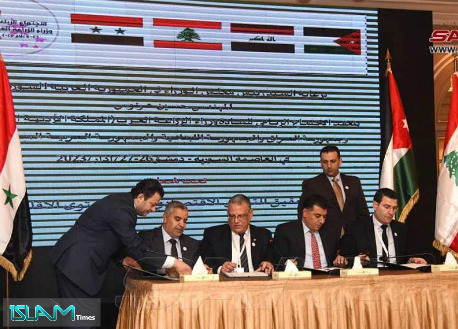 Syria, Iraq, Lebanon And Jordan Sign MoU For Cooperation in Agriculture, Trade