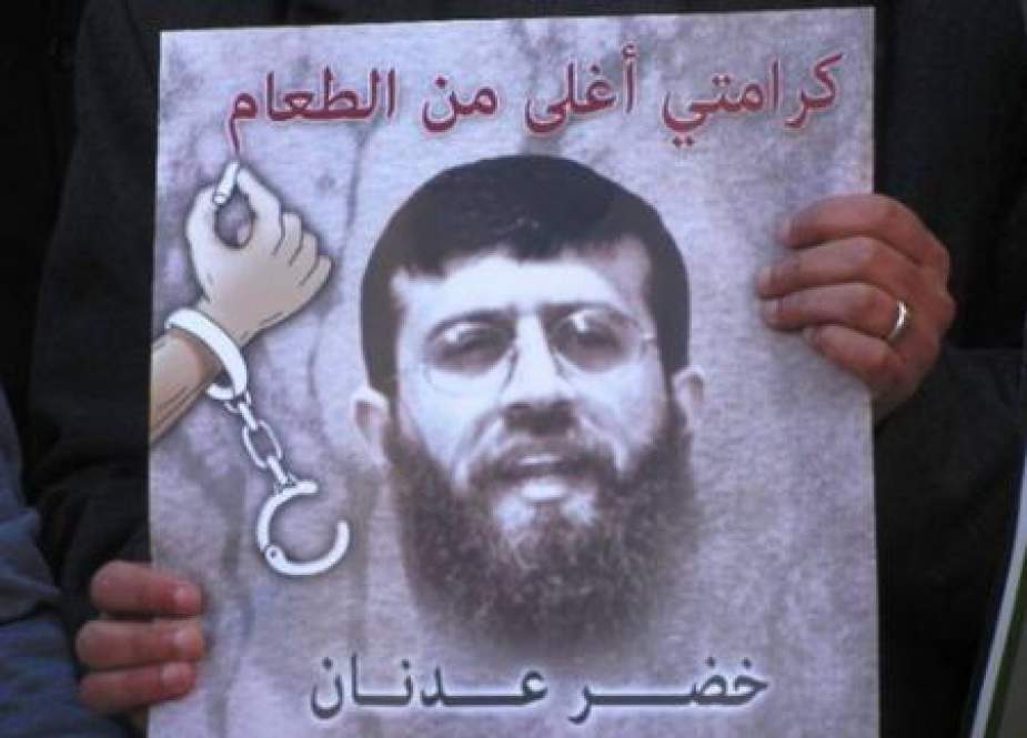 وخامت حال اسیر فلسطینی خضر عدنان در زندان  رژیم صهیونیستی