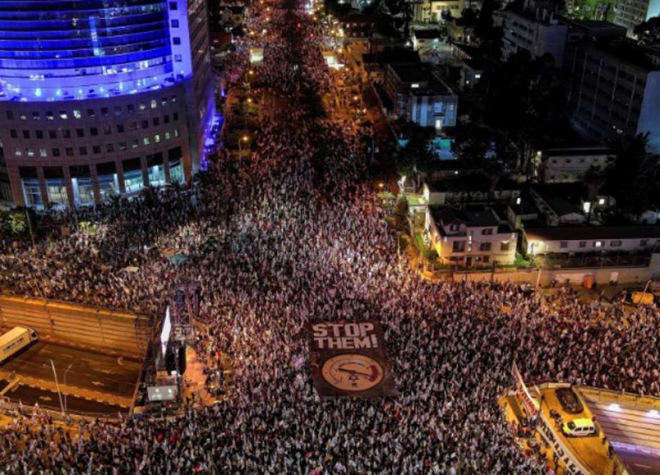 Ribuan Protes Diadakan Selama 21 Minggu Menentang Kabinet Sayap Kanan Netanyahu