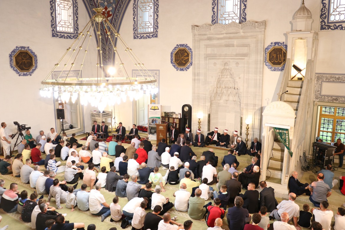 Eid al-Adha prayers are held at Mustafa Pasha Mosque in Skopje, North Macedonia.