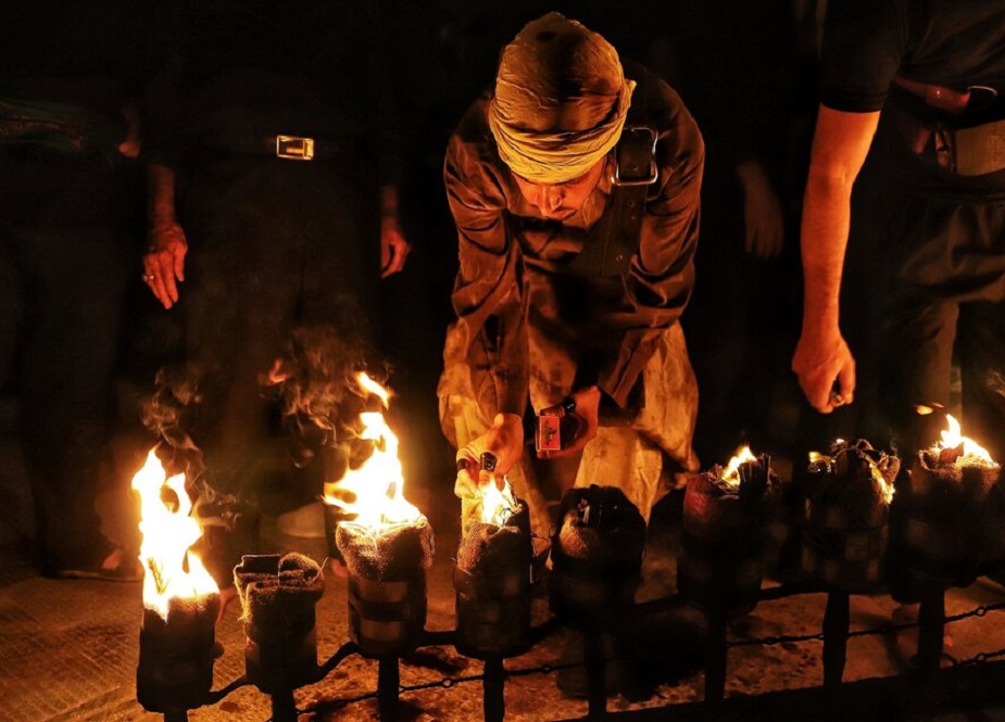 قم المقدس، اہل نجف کے روایتی مشعل بردار جلوس کی تصاویر