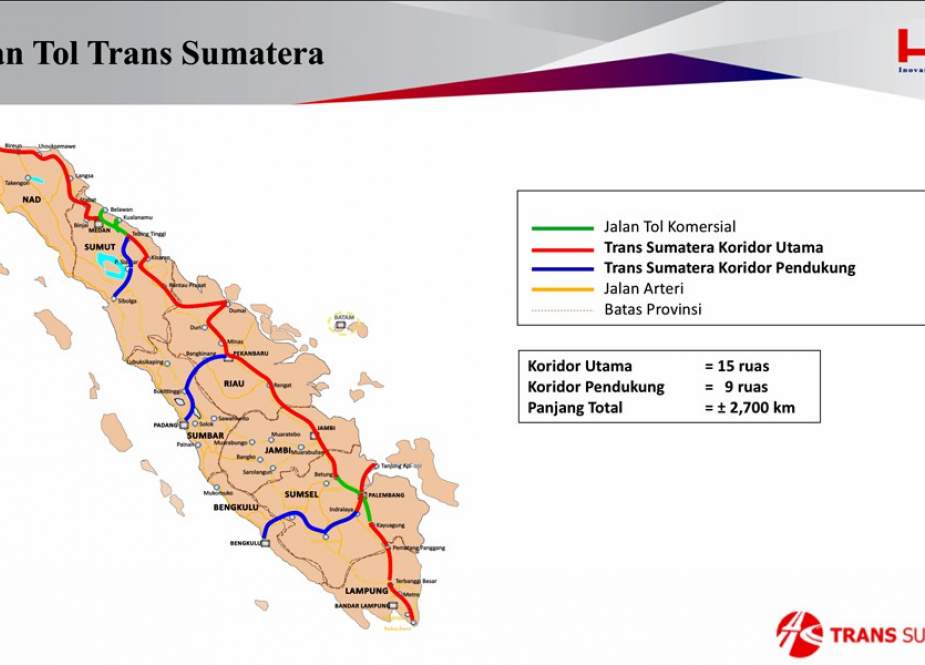 Kementerian PUPR: Hingga Juli, 596 km Tol Trans-Sumatera Beroperasi
