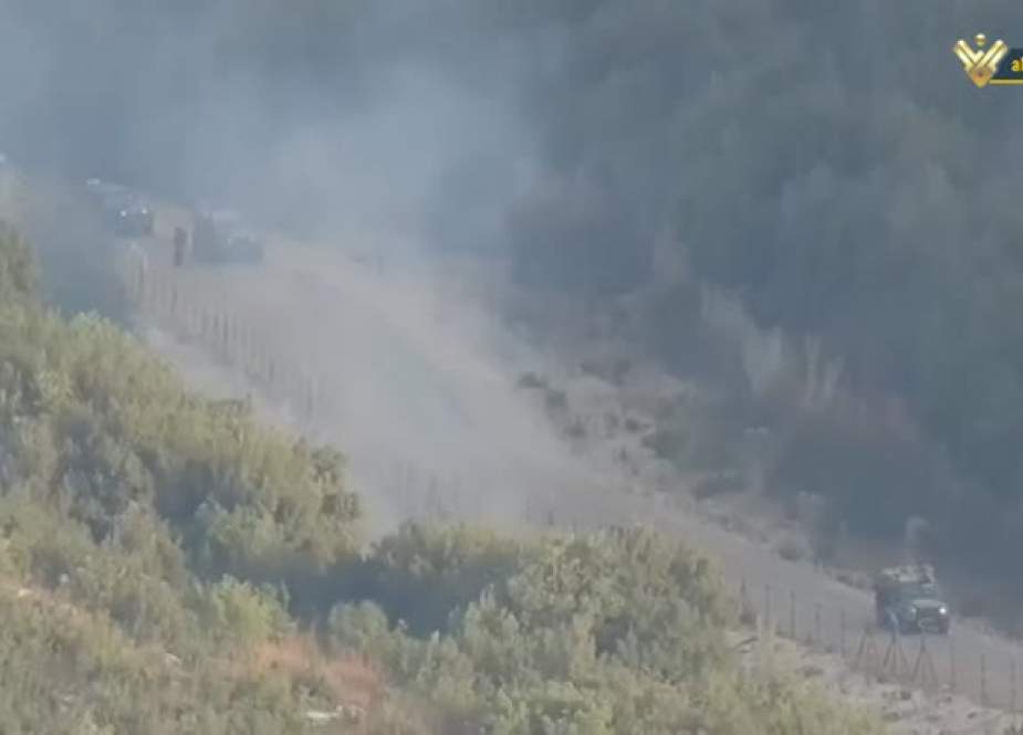 Kamera Al-Manar Mendeteksi Tentara Israel Melakukan Serangan Pembakaran di Hutan Lebanon