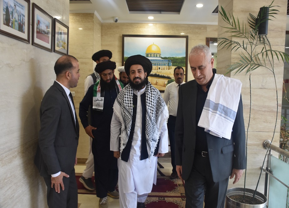 فلسطین کے پاکستان میں سفیر سے ٹی ایل پی کے سربراہ کی ملاقات