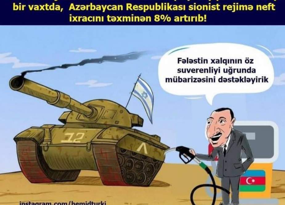 Israil ordusunun 70%-ə yaxın yanacaqla ilham əliyevin qondarma rejimi təmin edir- Karikatura