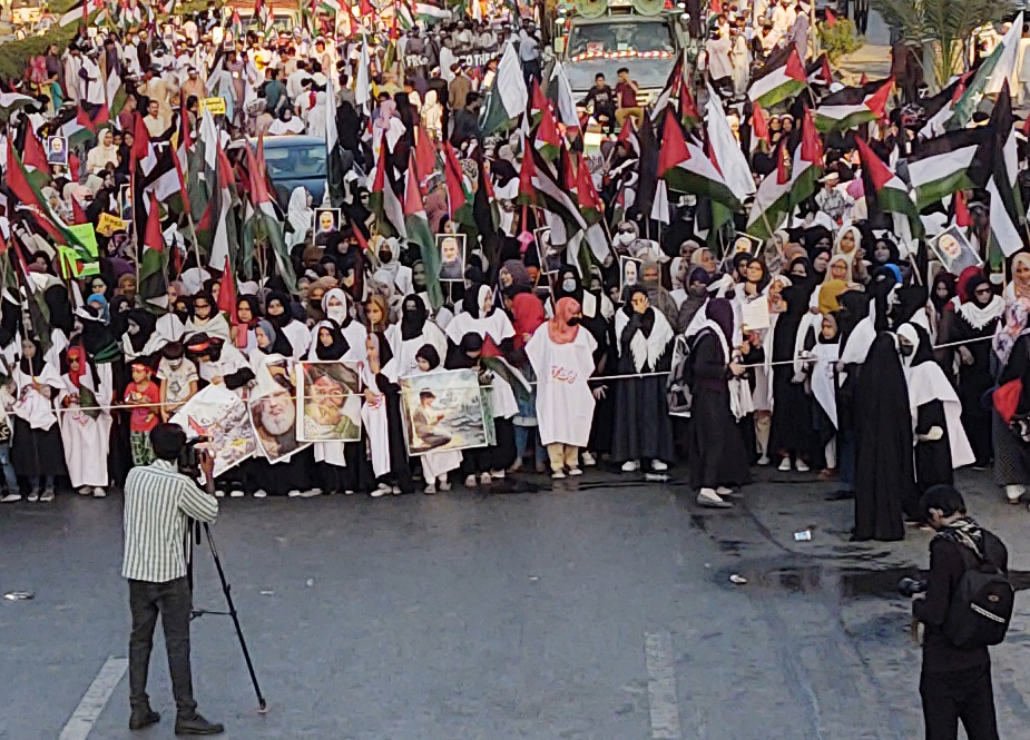 کراچی، ناصرانِ فلسطین کے زیرِ اہتمام شون سرکل تا بوٹ بیسن کلفٹن ’’یکجہتی امت و دفاع فلسطین ریلی‘‘ کا انعقاد