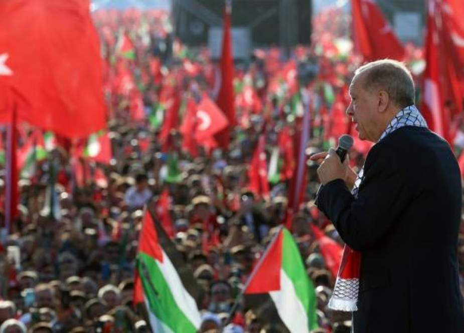 اصابت ترکش‌های جنگ غزه به اردوغان
