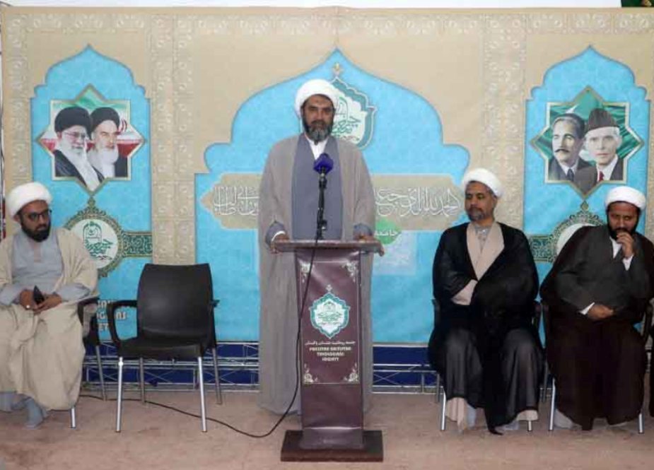فاطمیہ ہال حسینیہ بلتستان قم میں جامعہ روحانیت بلتستان کی مقننہ، مجریہ اور نظارتی کمیٹی کا مشترکہ اجلاس