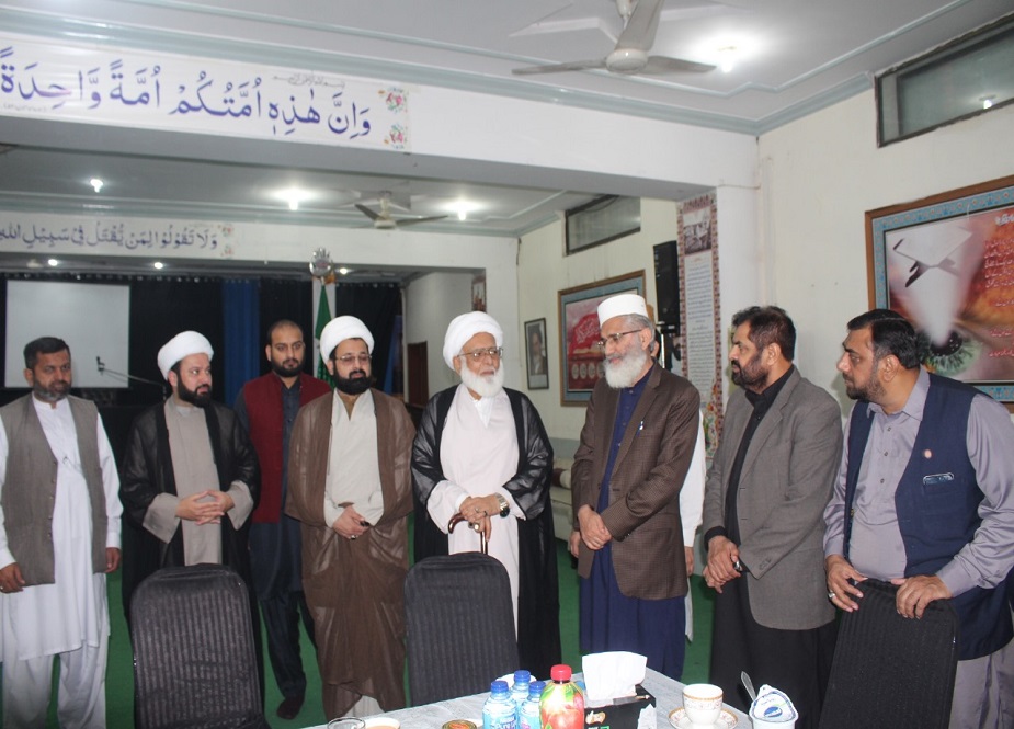امیر جماعت اسلامی سراج الحق کا دورہ ادارہ منہاج الحسینؑ، غزہ مارچ میں شرکت کی دعوت دی
