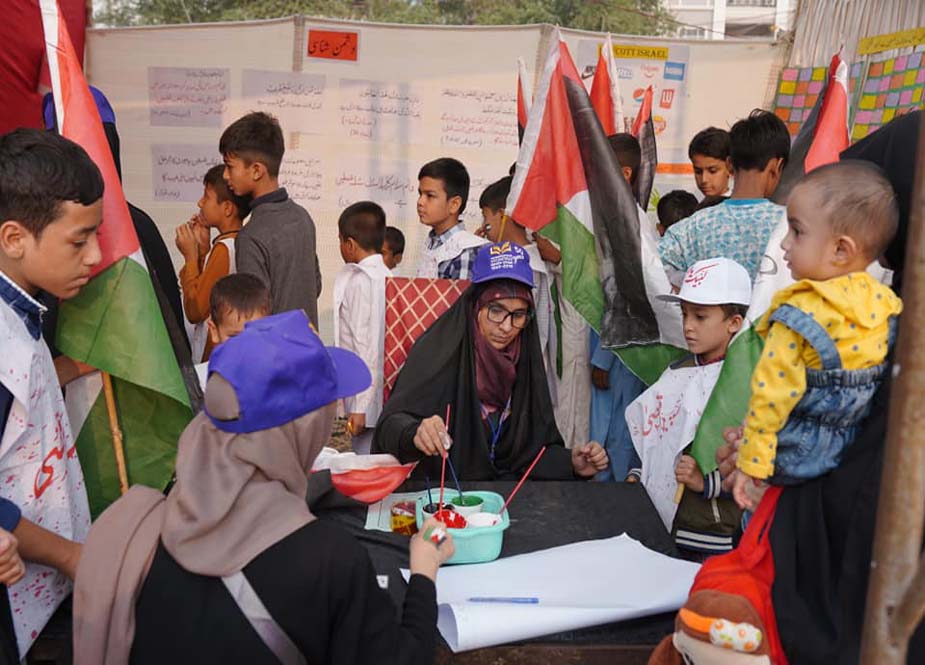 کراچی میں فلسطینی شہداء سے اظہار یکجہتی کیلئے عظیم الشان حامیان مظلومین فلسطین اجتماع کی تصویری جھلکیاں