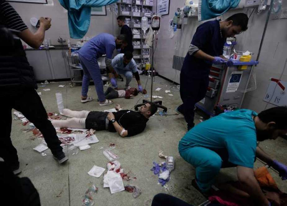Gaza Hospital, faces starvation