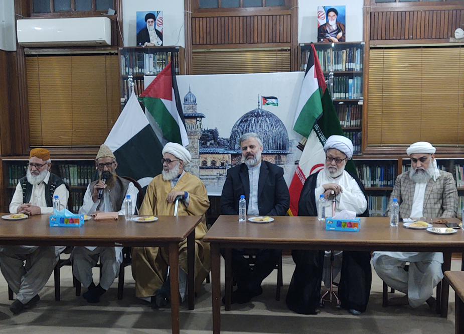 کراچی، خانه فرہنگ ایران میں فلسطین کی حمایت اور اسرائیل کیخلاف شیعہ سنی علماء کی کانفرنس