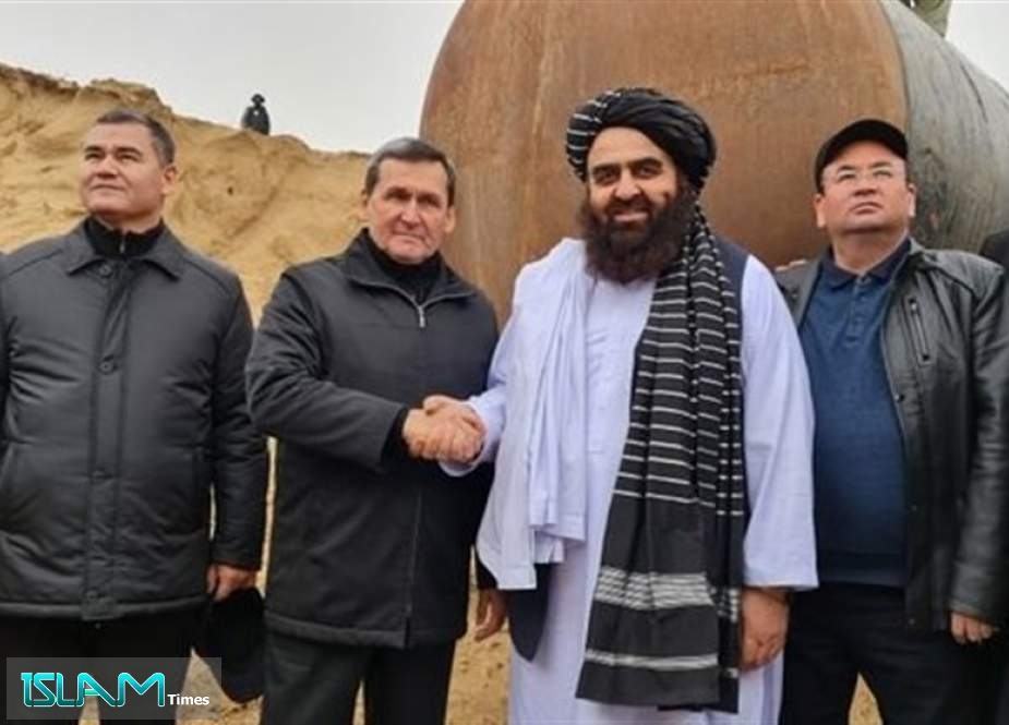 بازدید وزرای خارجه طالبان و ترکمنستان از روند احداث پروژه «تاپی»