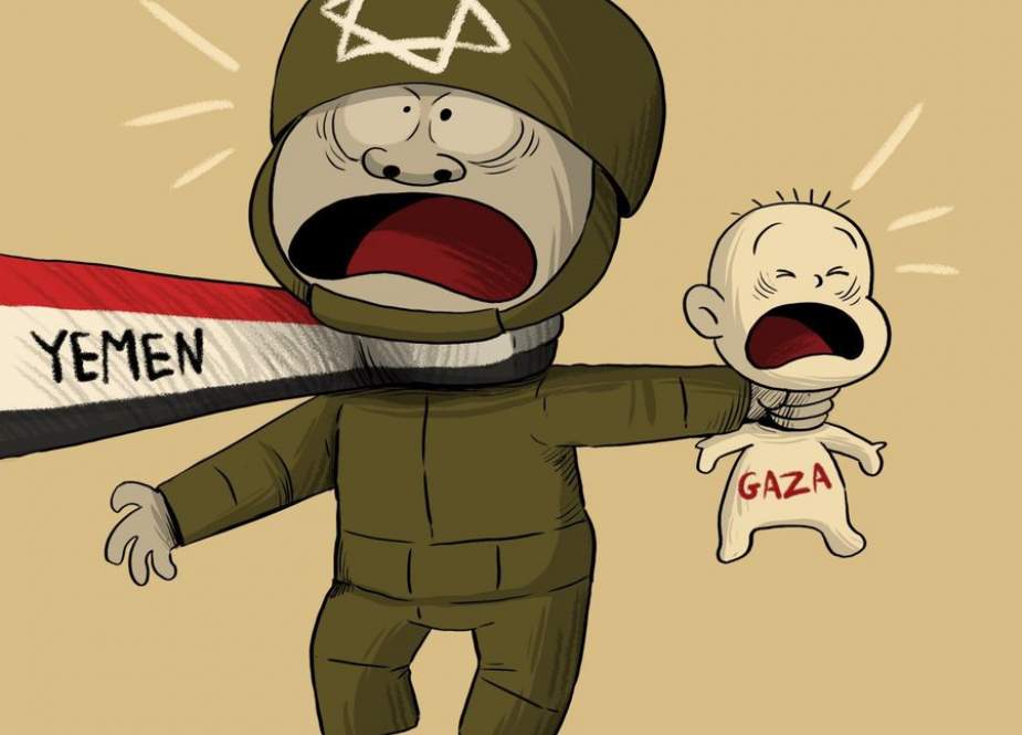 Sionistlərə qənim kəsən Yəmən - Karikatura