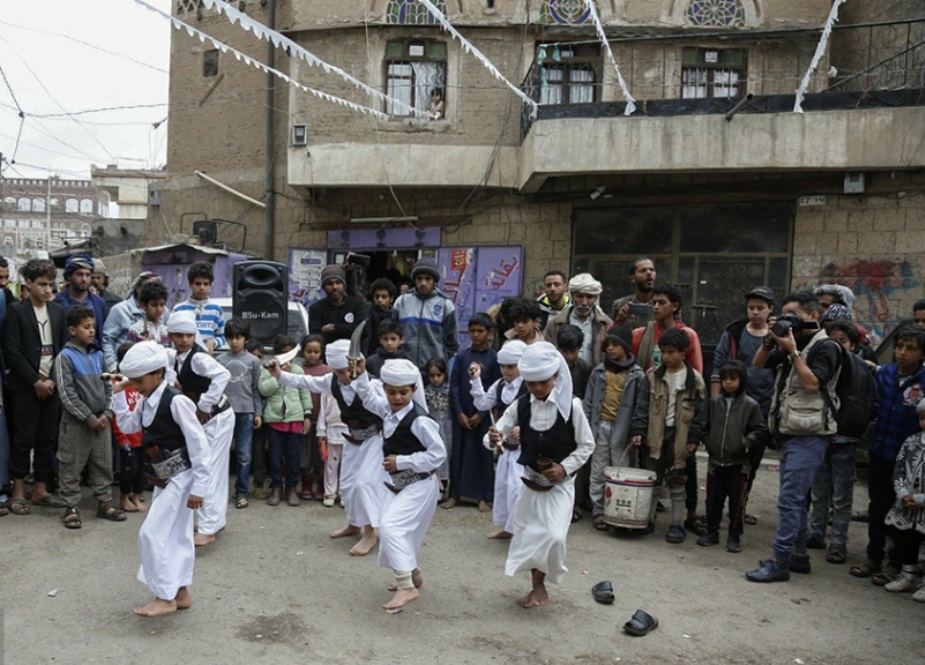 یمنی بچوں کا روائتی رقص