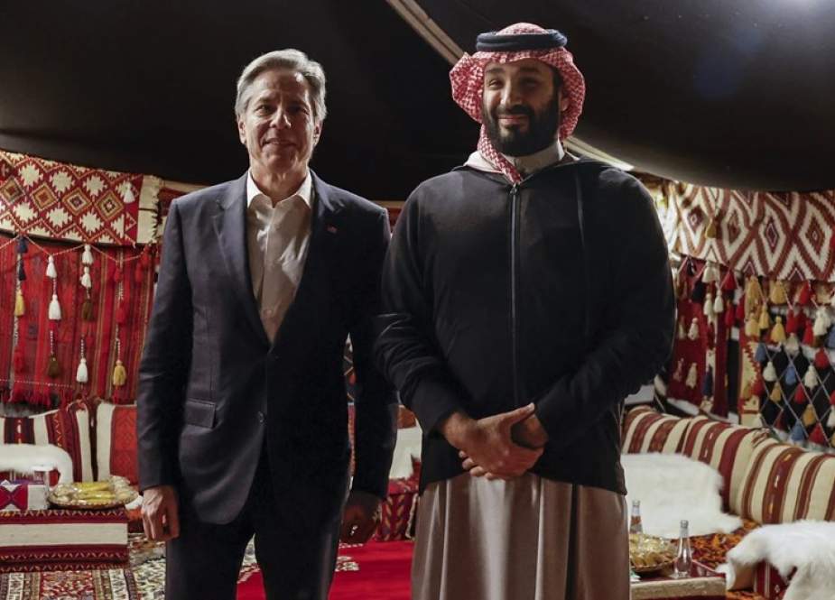 Antony Blinken and Mohammad bin Salman