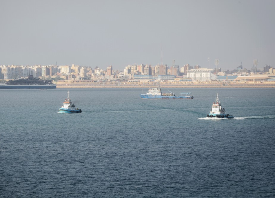 صنعاء کے زیر انتظام بحیرہ احمر میں بحری تجارتی جہازوں کی نقل و حرکت کے مناظر