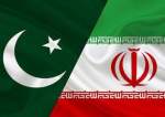 Flags of the Islamic Republic of Iran and Pakistan