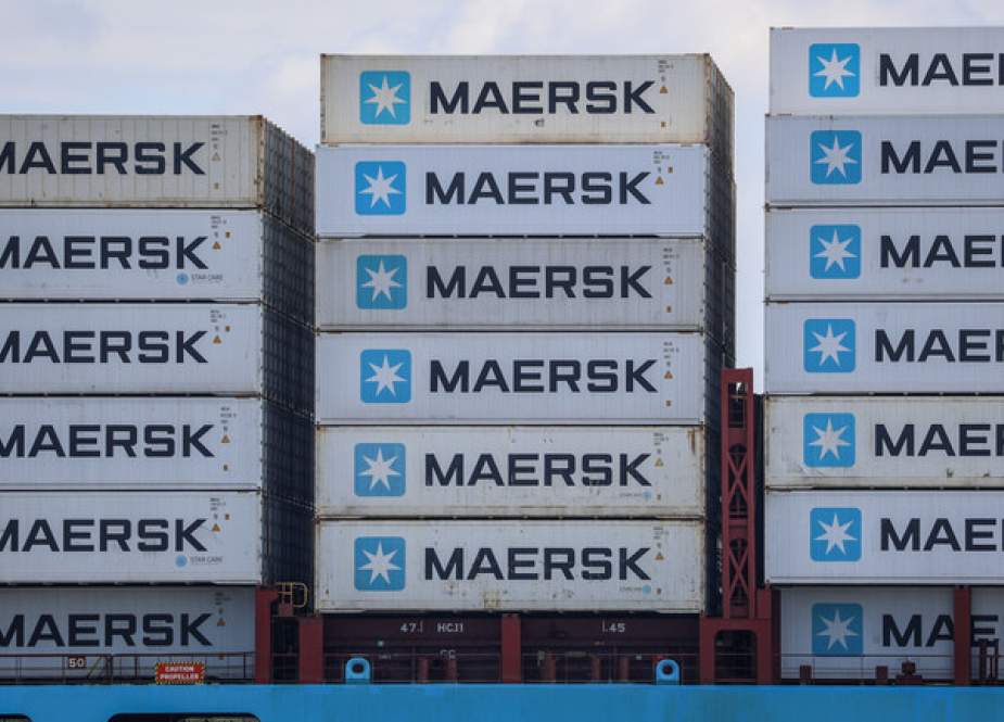 Maersk containers, Stade, Germany