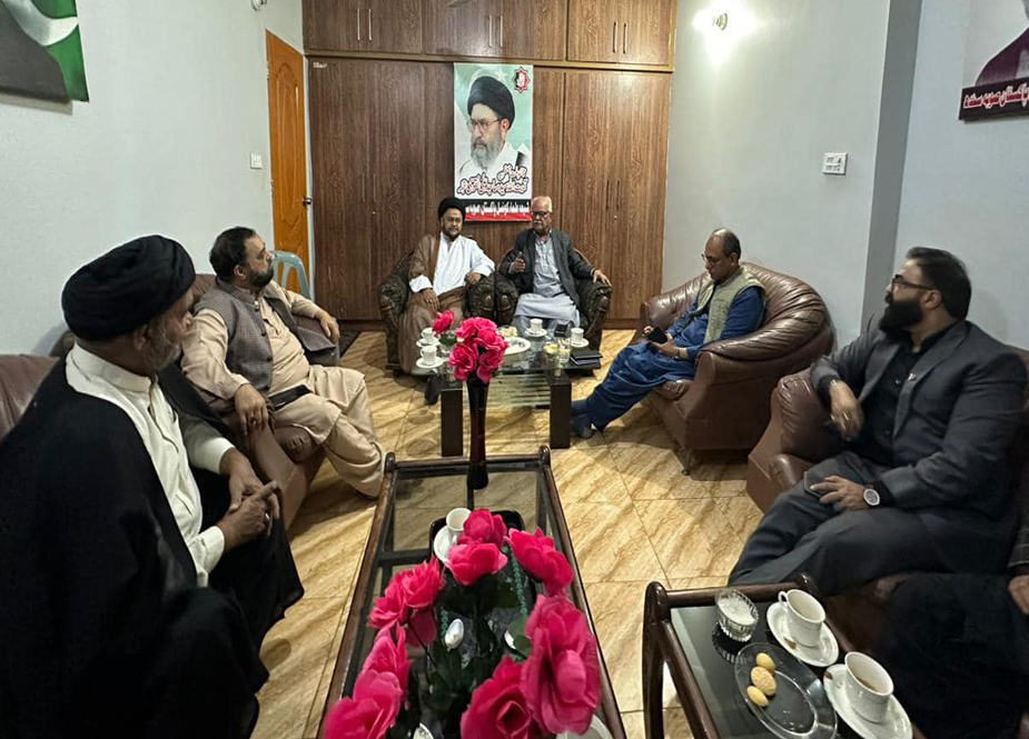 وقار مہدی اور سعید غنی کے ہمراہ پیپلز پارٹی رہنماؤں کی علامہ ناظر عباس تقوی سے ملاقات