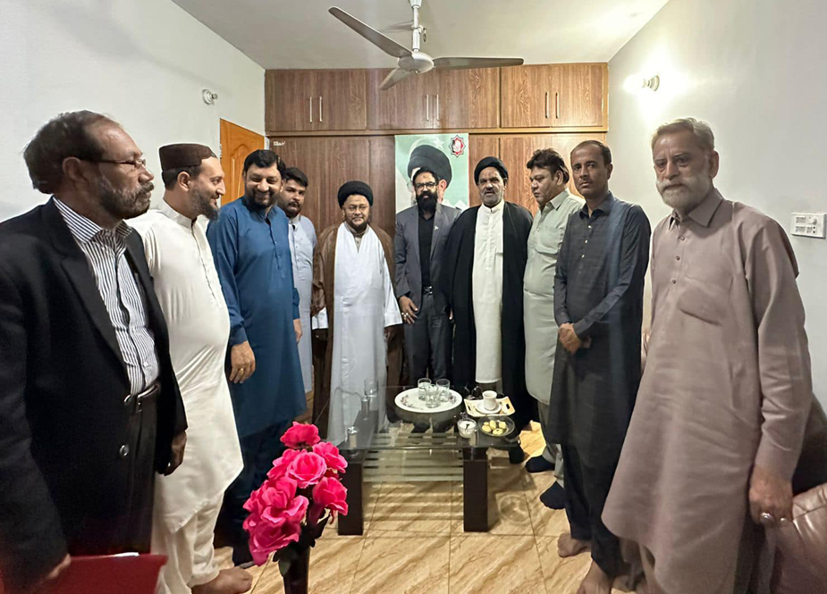 وقار مہدی اور سعید غنی کے ہمراہ پیپلز پارٹی رہنماؤں کی علامہ ناظر عباس تقوی سے ملاقات