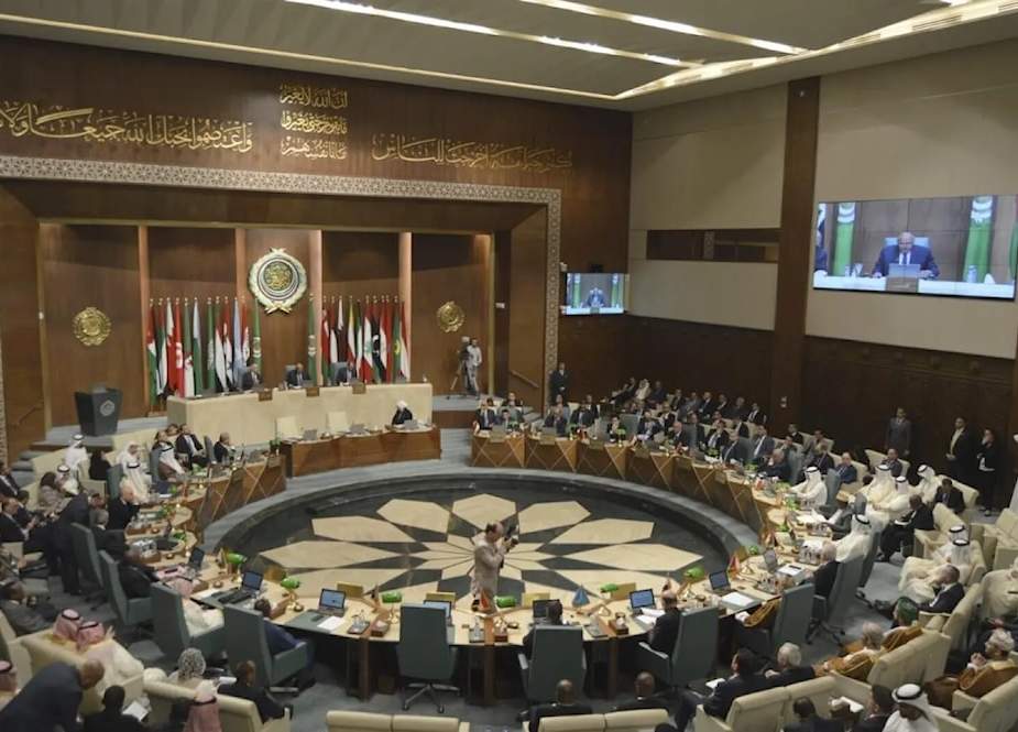 Delegates and foreign ministers of member states convene at the Arab League in Cairo