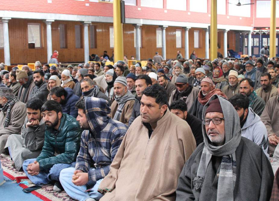وادی کشمیر میں نماز جمعہ کے اجتماع میں فلسطینی عوام کیساتھ اظہار یکجہتی