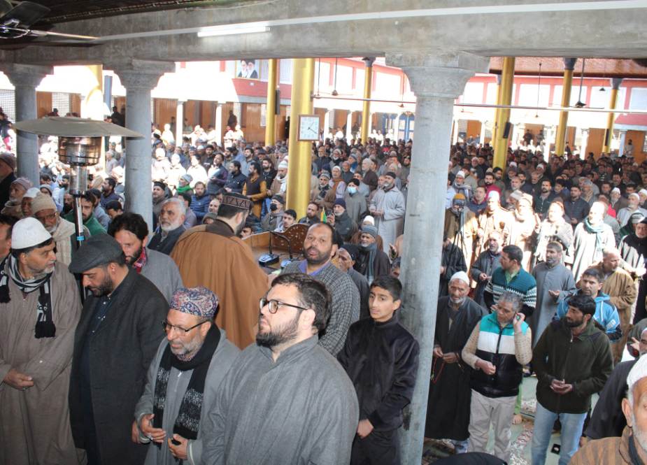 وادی کشمیر میں نماز جمعہ کے اجتماع میں فلسطینی عوام کیساتھ اظہار یکجہتی