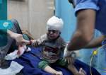 A Child is given treatment in a Gaza hospital
