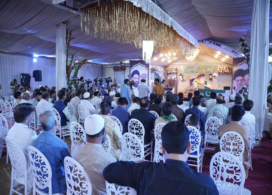 ایم ڈبلیو ایم کراچی کی سالانہ القدس کانفرنس و دعوت افطار، علامہ راجہ ناصر عباس جعفری کا خصوصی خطاب