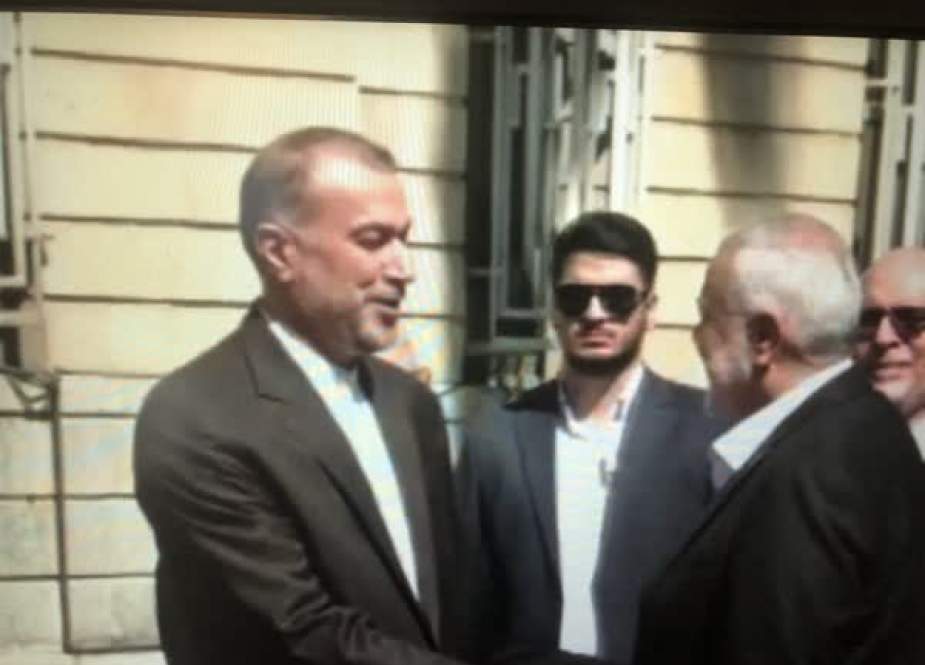 تہران، ایرانی وزیر خارجہ کیجانب سے اسماعیل ھنیہ کا استقبال