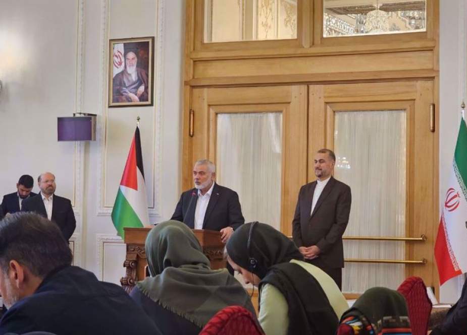 Ismail Haniyeh, who serves as head of the politburo of the Palestinian resistance movement Hamas