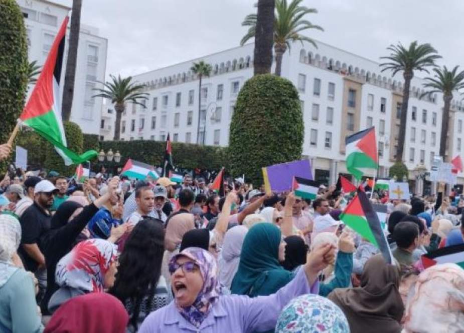 تظاهرات حاشدة في 52 مدينة مغربية دعماً لغزة