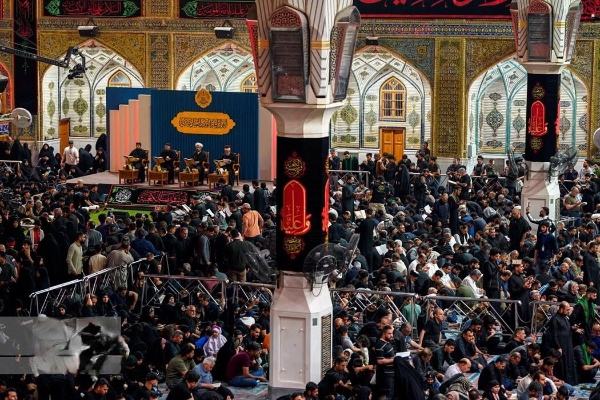 حرم امام علی ع میں شب قدر کی عبادات کے مناظر