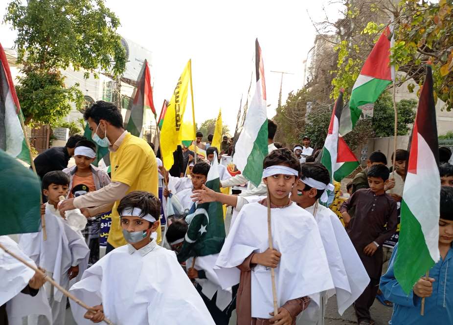 امامیہ اسٹوڈنٹس آرگنائزیشن ملتان ڈویژن کے زیراہتمام فلسطینی مسلمانوں سے اظہار یکجہتی کے لیے بچوں کی ریلی 