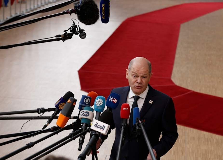 German Chancellor Olaf Scholz in Brussels