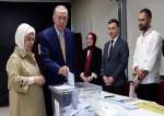 Turkish President Casts Vote in Turkey